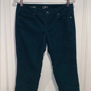 LOFT Pants - LOFT Teal Corduroy Pant modern straight 27/4P LOFT Pants - LOFT Teal Corduroy Pant modern straight 27/4P